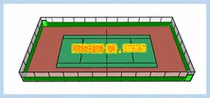 Tennis court field baffle mezzard mezzle mesh mesh steel pipe column installation fixed