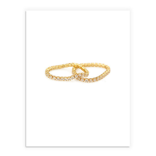 Gypsophila ring female niche design ins trend cool style high-end chain index finger ring light luxury fashion personality