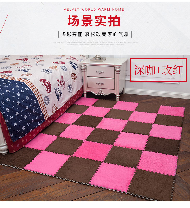 Trẻ em sang trọng tấm lát thay thảm khảm bọt pad phòng ngủ phòng khách đầy đủ các cửa hàng tatami mat bò bé - Thảm sàn thảm cầu thang