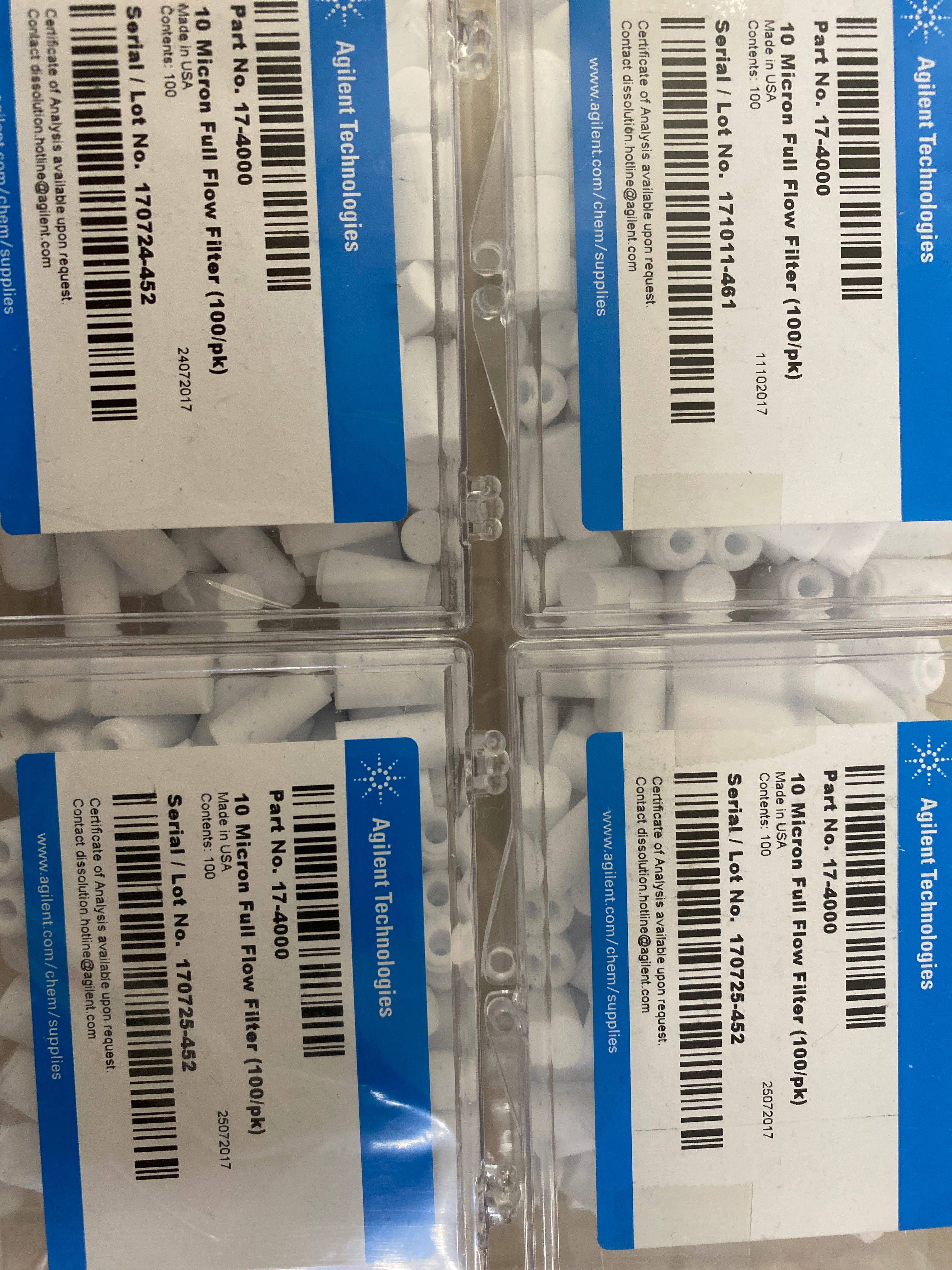Agilent Dissolution Filters 17-4000 17-4010 17-4020 17-4021 100 PK