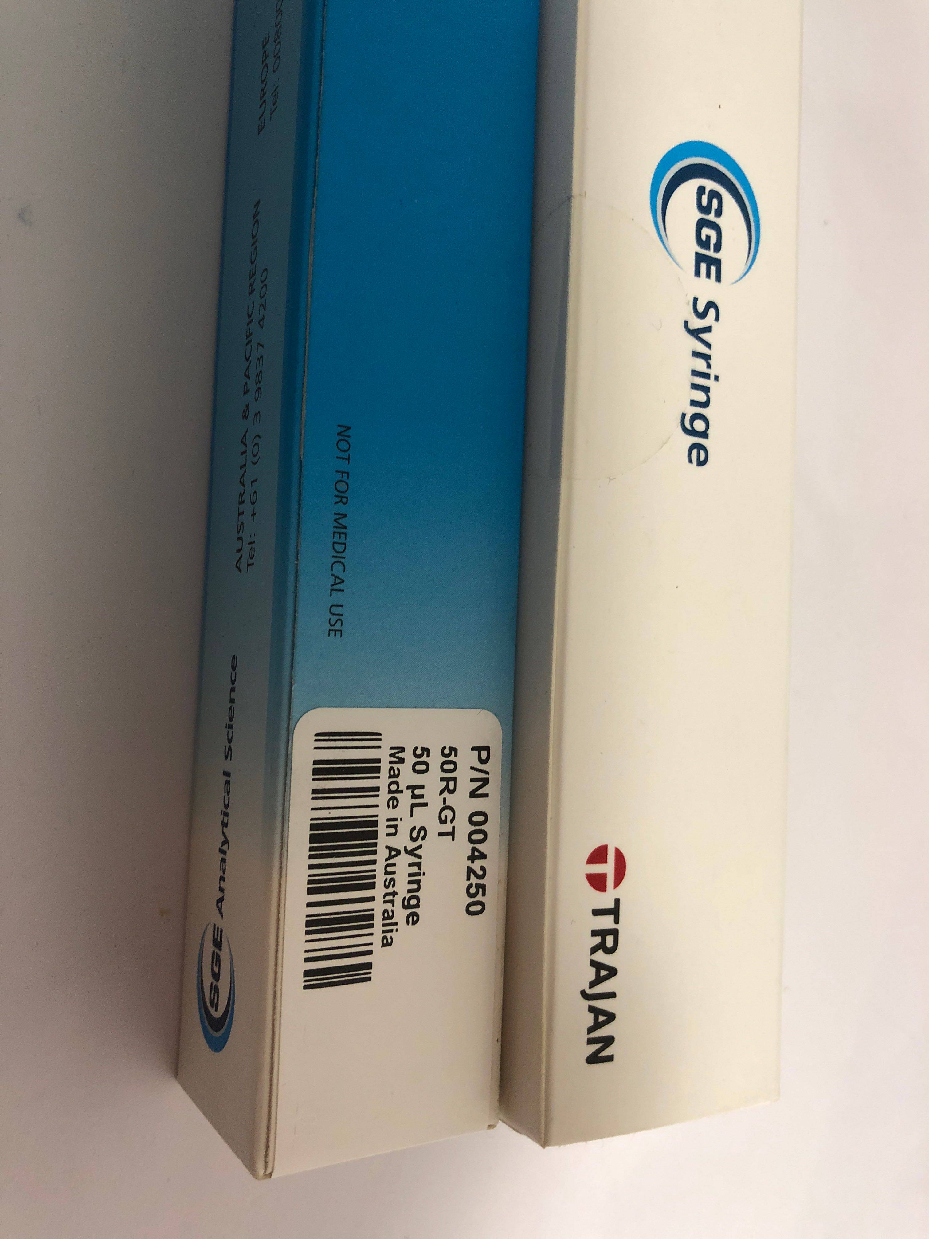 SGE in-sample needle 008100 1ml microsample-in-sample 004250004050 exchangeable needle 50ul