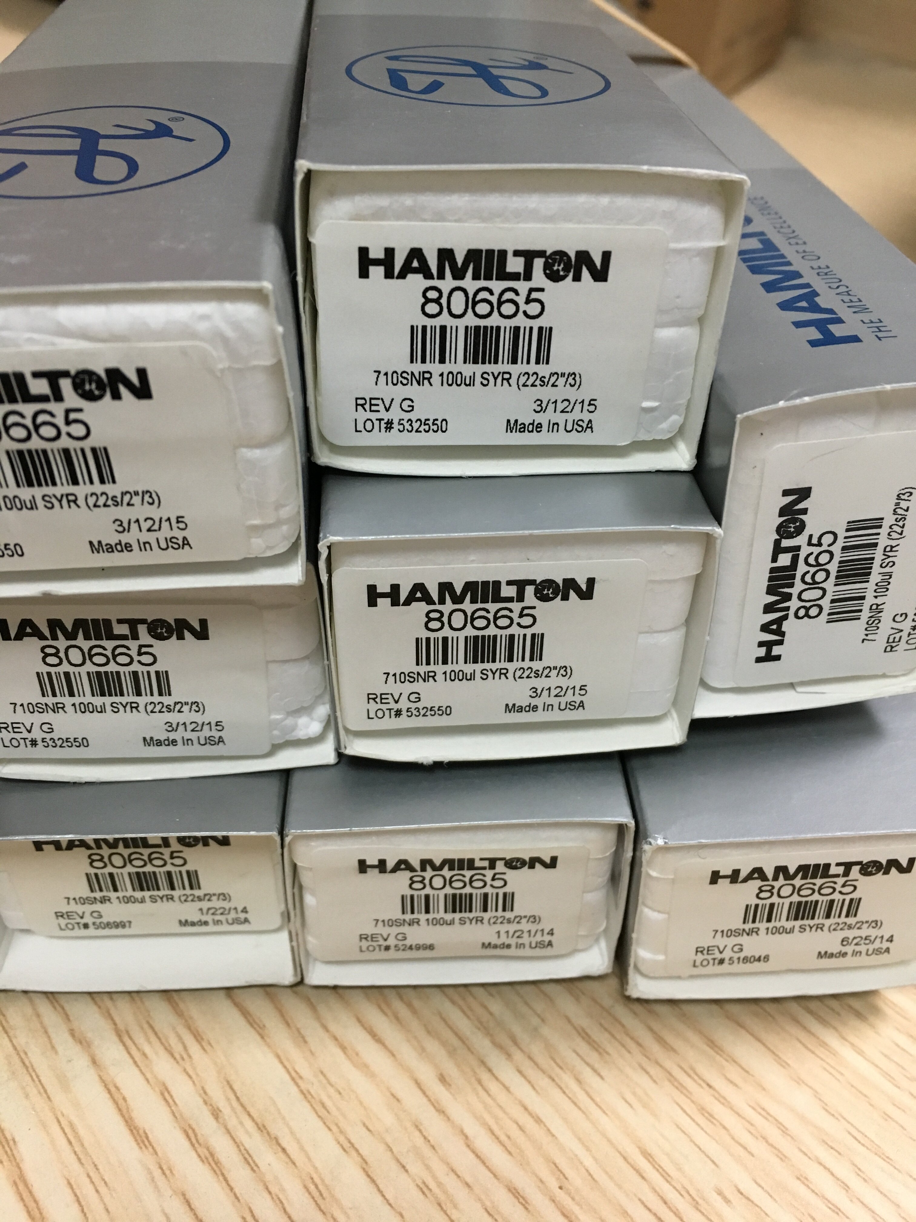 Hamilton 80665 Hamilton 100ul microsample liquid phase manually in sample needle