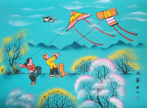 Kite Aterna Kid children children Kid Qingi outdoor County Farmers Painter Size 52x38cm Pain