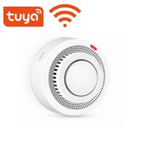 Tuya Smart WiFi Smoke Alarm Home Wireless Smoke Detection APP Notification Sound and Light Alarm Sensor