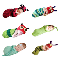 Childrens photography costume studio Baby Full Moon 100 days clothing baby photo wool knitting shape sleeping bag