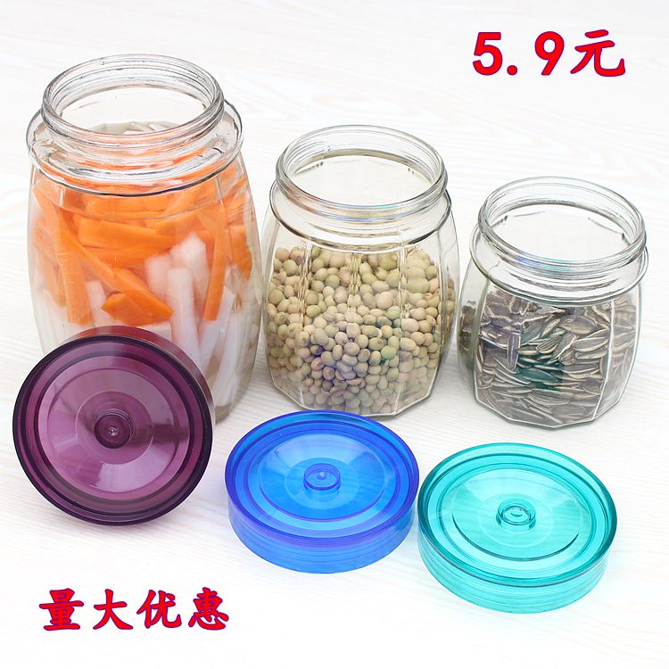 Glass Seal Tank Storage Tank Food Grade Pickle Pickle Pickle Bottle Thickened Lead-free Grocery Jar Nut Snacks Bottle