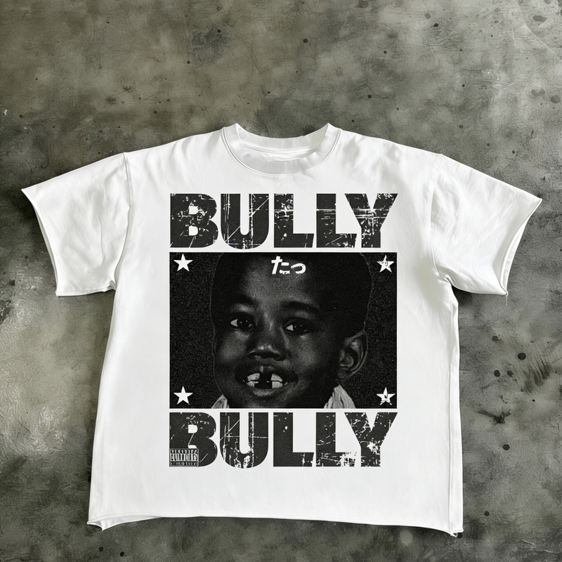 Ytstr Pays Tribute to Kanye's New Album Bully, Solona Ice Feel 260g Couple Short-Sleeve T-Shirt