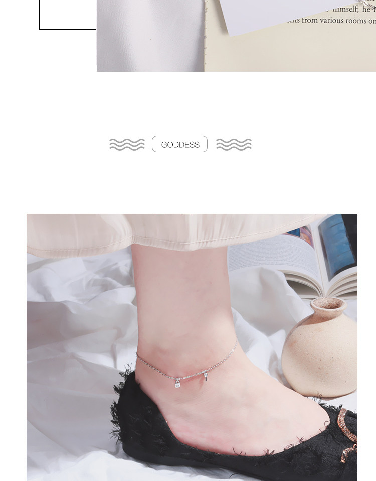 Bracelet de cheville Femme OTHER   en Argenterie - Ref 3101929 Image 10