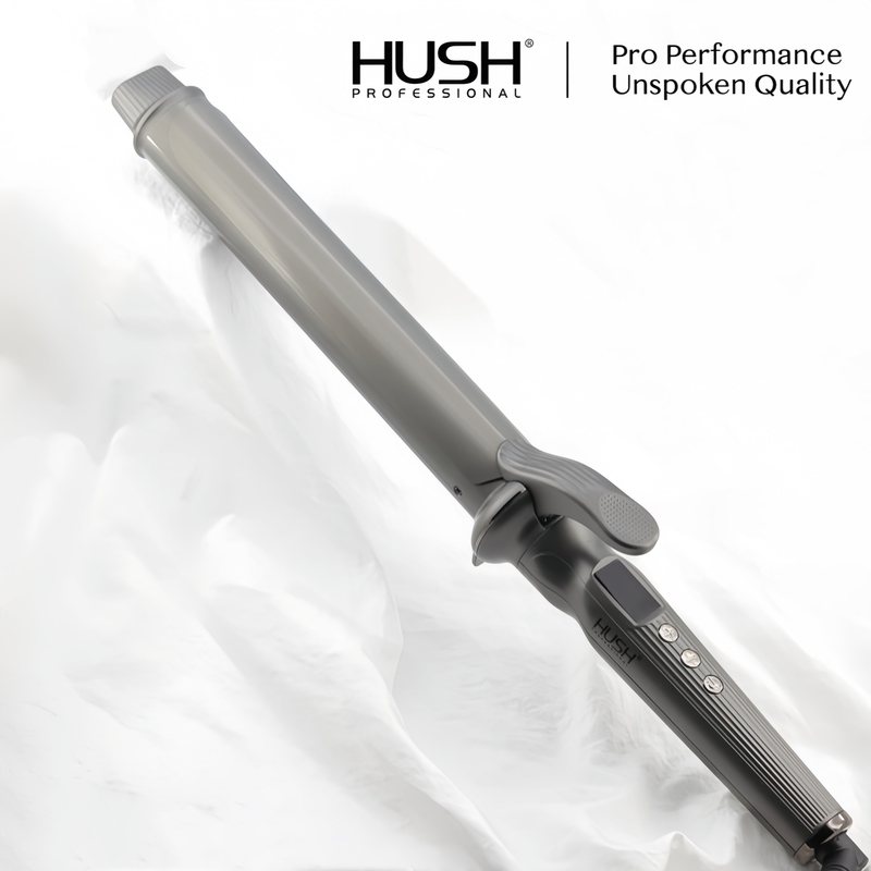 Hush Series High-End Curling Iron for Hair Salons, Professional Curling Wand for Large Curls and Waves, Makeup Artist Curling Tool
