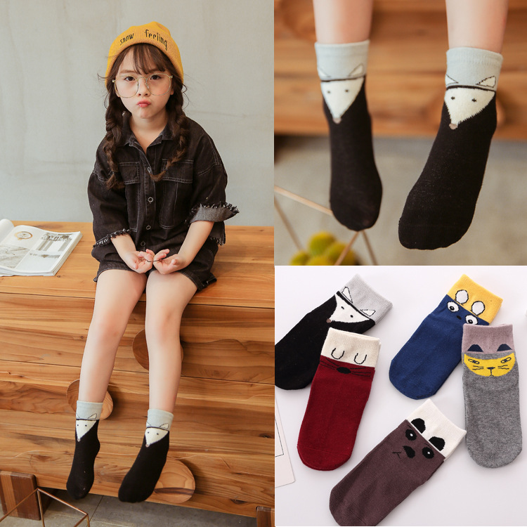 Two to three weeks female baby socks spring autumn money 2-3 to 4-5 years old male and female child 6 children 7 children student cotton socks