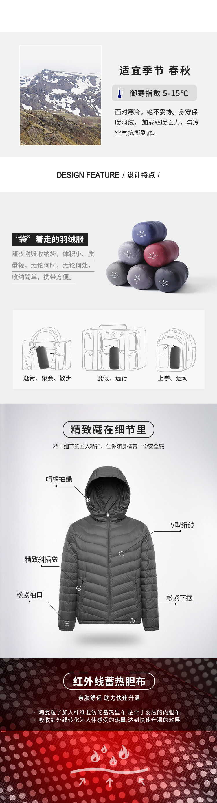 Blouson homme BOSIDENG    - Ref 3120110 Image 9