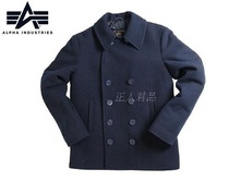 alpha alpha Industry US Navy Twine Coat 50 Years Classic Blue 743 Wool Coat Child Edition Available