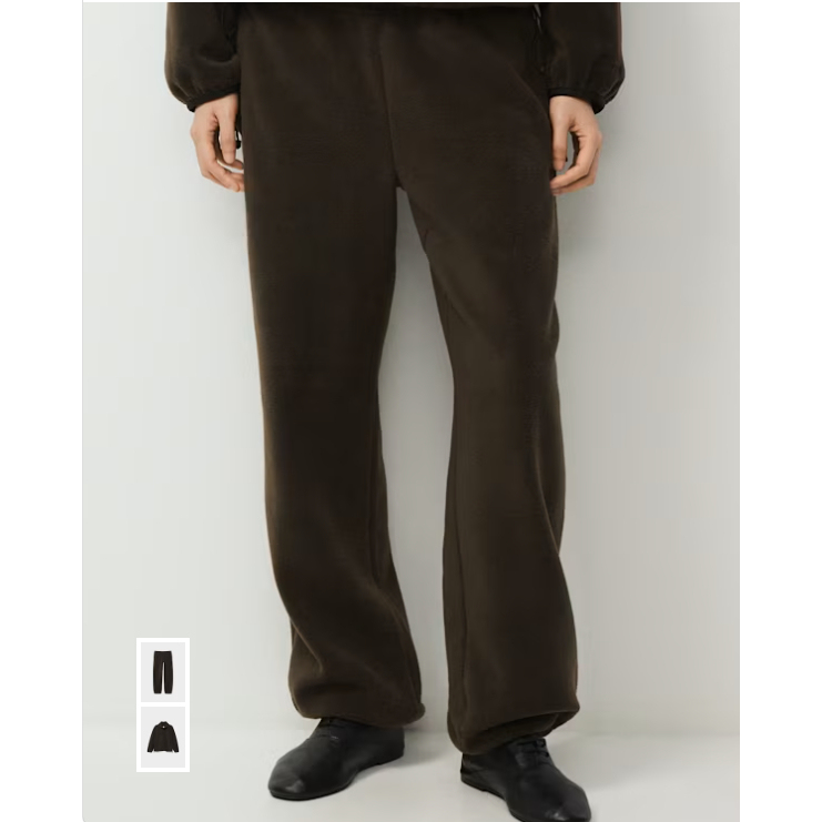 Directly Shipped from Canada, Aritzia Women's Bigfoot Italian Fiber Mid-Waist Straight-Leg Pants with Adjustable Cuffs 133390