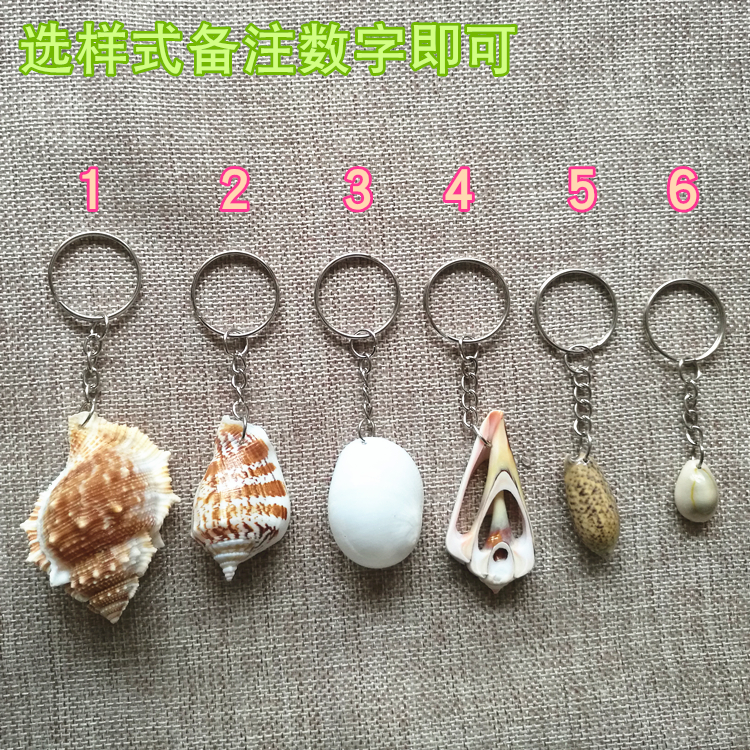 Shell Skyline Key chain Qinhuangdao North Dai River decoration and decoration decoration and decoration of 10 souvenirs
