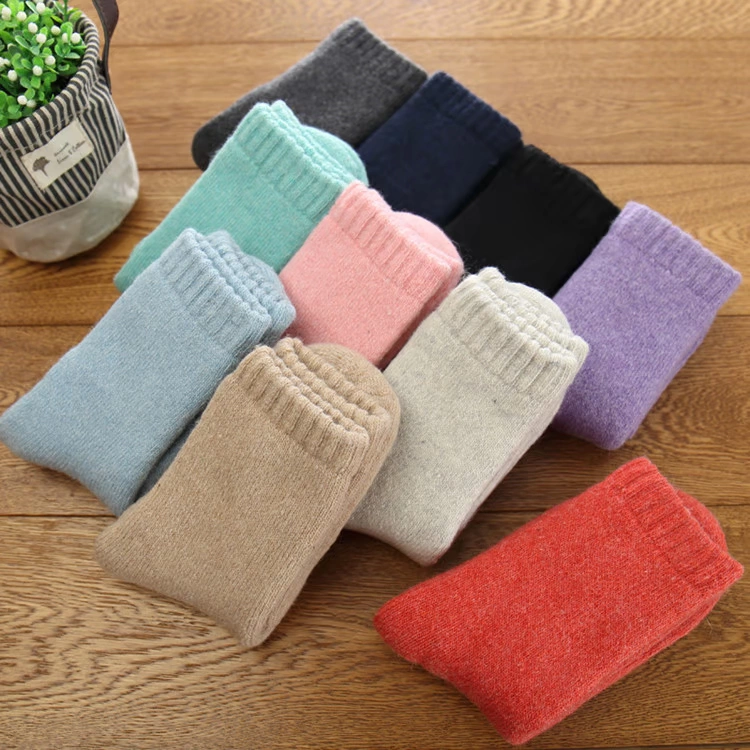 Mùa đông cộng với nhung dày ấm áp nam và nữ cashmere vớ khăn vớ vớ nam trong vớ len ống terry vớ dày bán vớ các loại