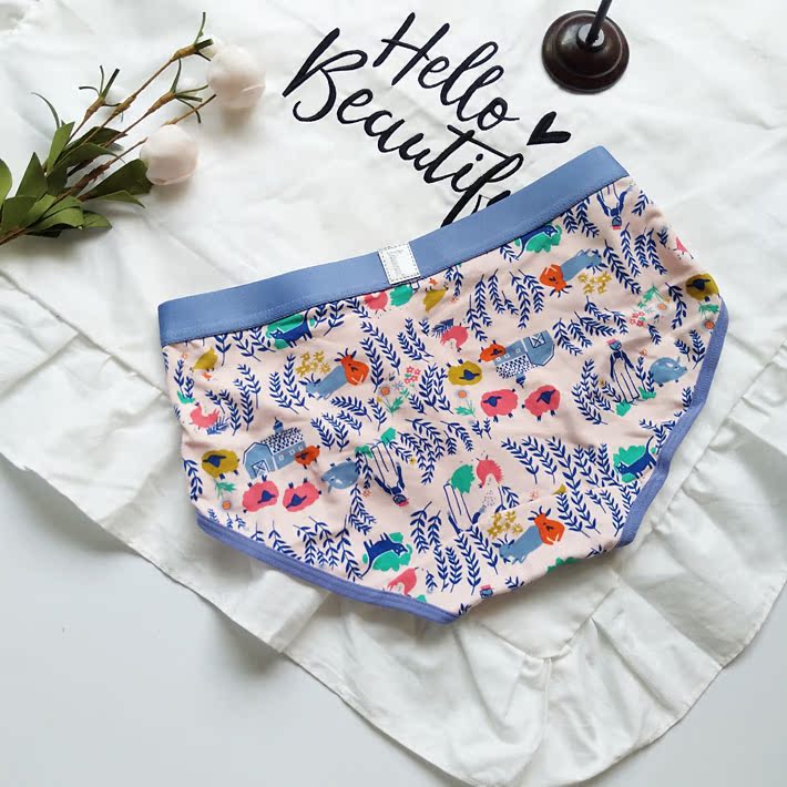 Một bộ phim hoạt hình cá tính thời trang đồ lót nam Unicorn boxer eo modal cotton thủy triều nam và nữ quần short đồ lót ren quyến rũ