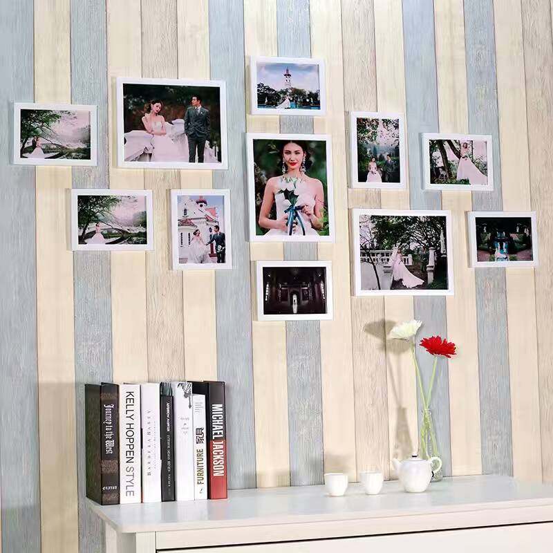 Minimalist 11 box Creative Living room Composition free of punching photo wall Decorative Bedroom Photo Wall Photo Wall Photo Wall Frame Wall Background Hanging Wall