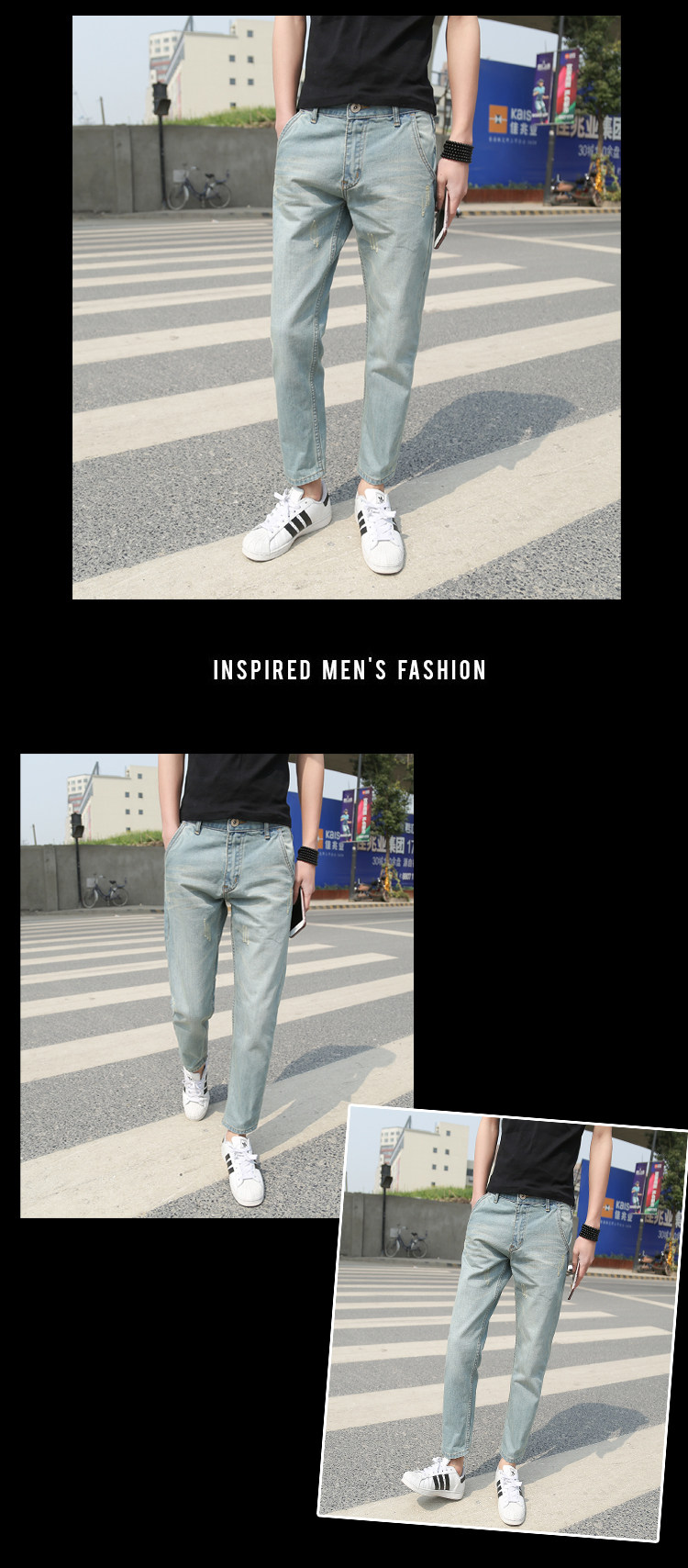 Jeans pour adolescent Sarouel en coton pour automne - Ref 1462247 Image 11
