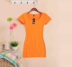 Summer Women Modal Hàn Quốc Slim Solid Color Đơn giản hàng đầu Tất cả các trận đấu Áo thun ngắn tay dài vừa phải - Áo phông