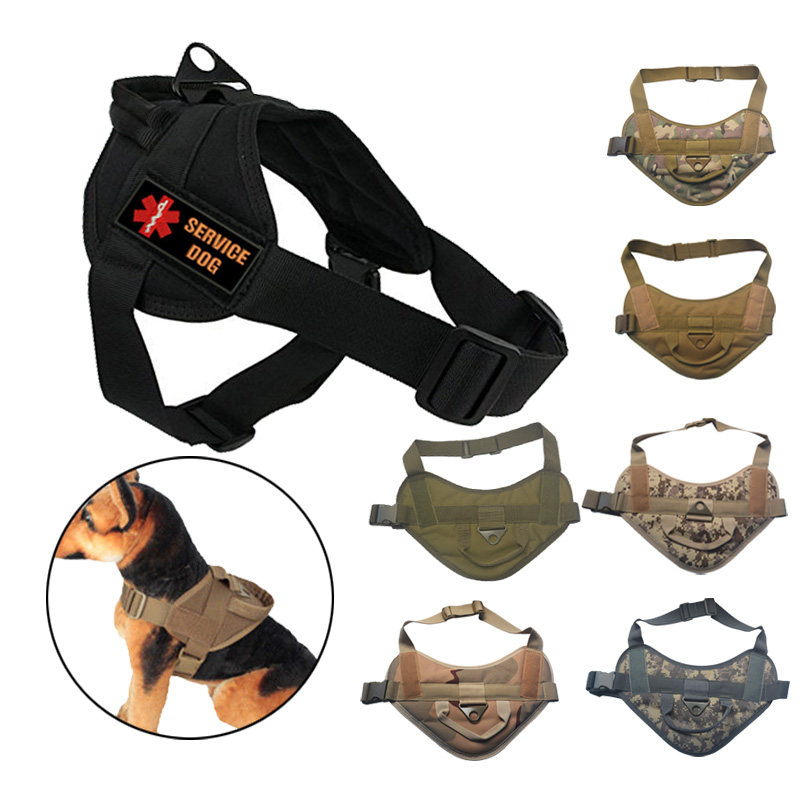 Dog leash vest medium and large dog walking dog tactical chest baby bag golden labrador K9 vest