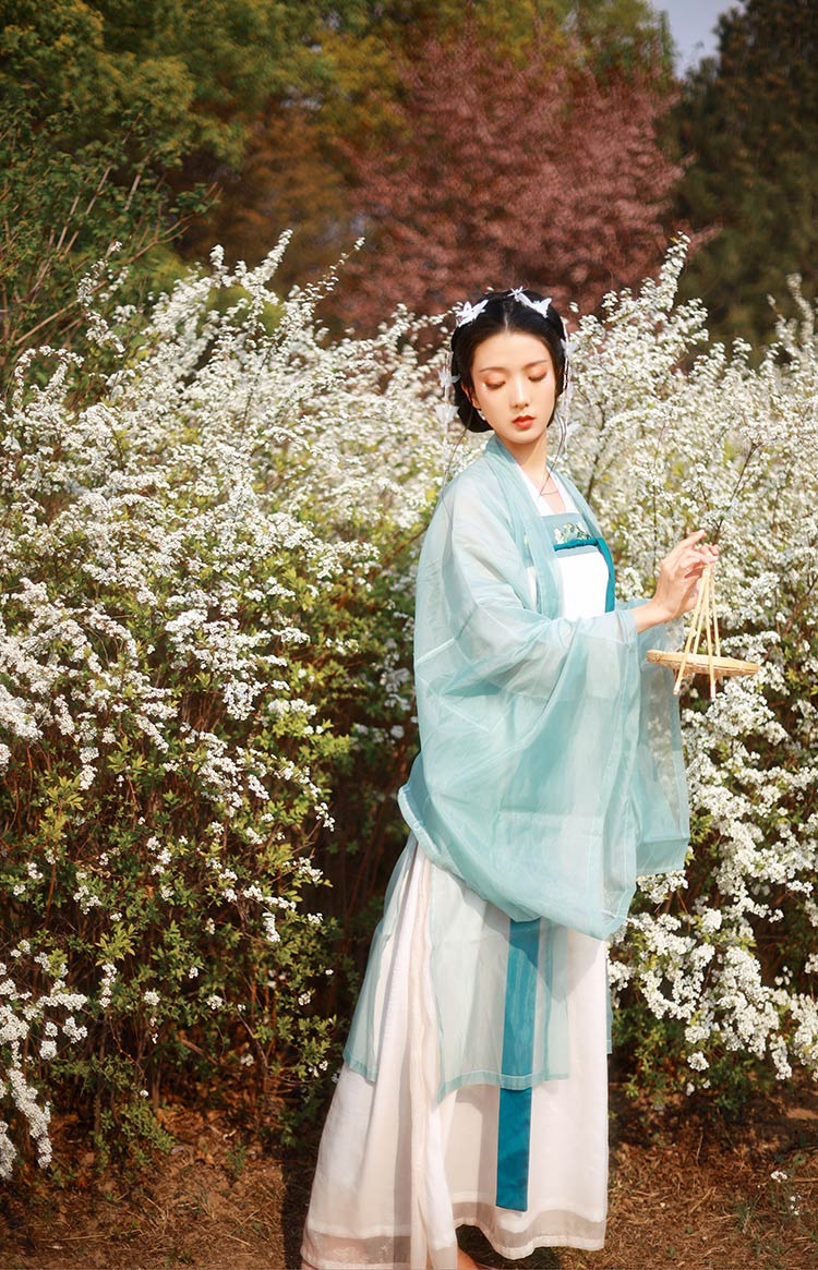 Ngọc Rememberoriginal Han quần áo của phụ nữ lớn sinh viên tay sandshirt yếu tố Hán hàng ngày truyền thống phụ nữ cổ váy mùa xuân và mùa hè tươi nhỏ