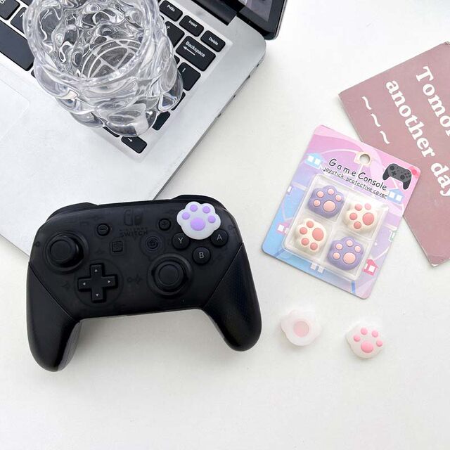 Nintendo SwitchPro Rocker Cap Cat Claw Cartoon Accessory Handle Button Sticker Silicone PS4/PS5 Protective Cover