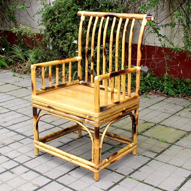 Chinese bamboo furniture bamboo chair Zen casual backchair office balcony bamboo tea table old-fashioned Taiwan chair