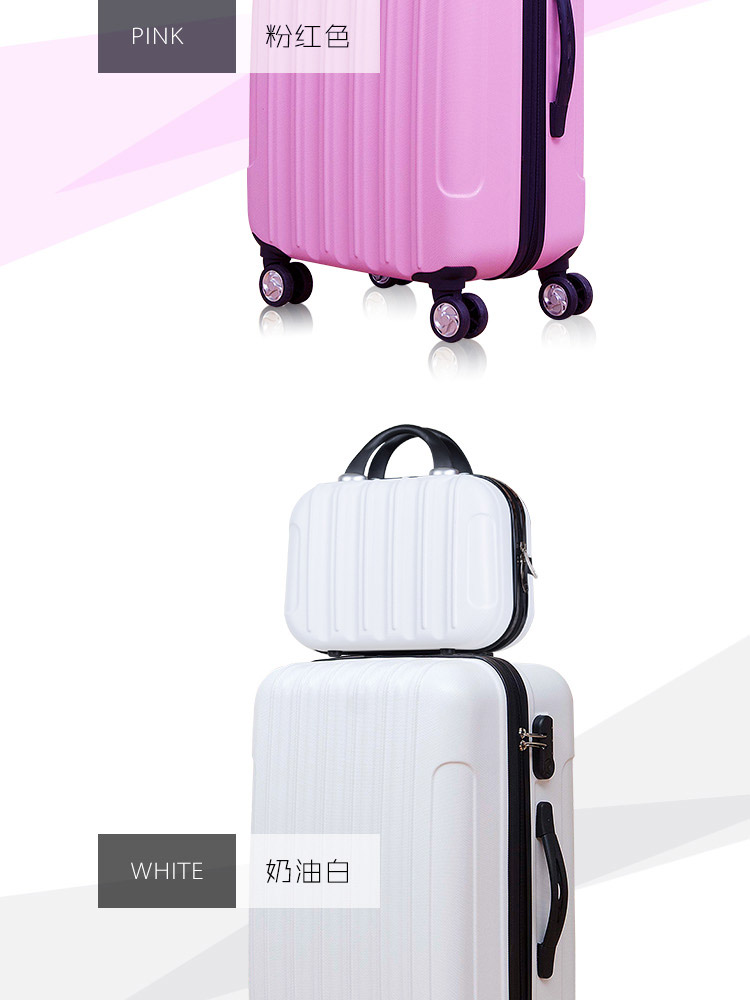 20 inch trẻ em kéo hộp hành lý nữ xe đẩy trường hợp bánh xe phổ quát 24 inch 26 mật khẩu vali hành lý cứng Hàn Quốc vali keo