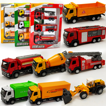 Children boy baby toy car alloy car model truck dump truck truck truck fire truck set