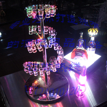 Colorful Luminous Stainless Steel Ocean Wine Glasses Rack Cocktails glass stand for a glass of wine rack Goblet Glass Rack