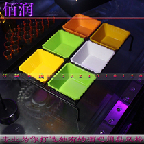 Snack Dish Rack Dried Fruit Shelf Luxury Fruit Tray Rack Bar KTV Snack Dish Base Acrylic Fruit Saucer