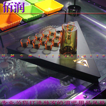 Luminous Acrylic Bullet cup shelf Cocktail Goblet with a glass of wine glass rack Goblet Glass Rack