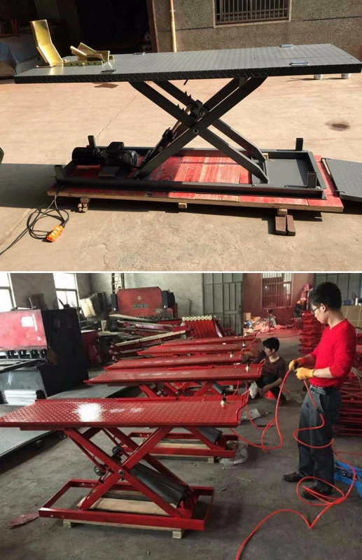 Xe máy điện cắt kéo công cụ sửa chữa nền tảng nâng thủy lực nâng khung nâng tô vít 4 cạnh