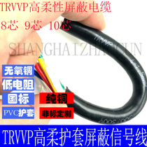 Towline shielded high flexible wire TRVVP8 core 9 core 10 core 0 12 0 2 0 3 0 5 0 75 1 square wire