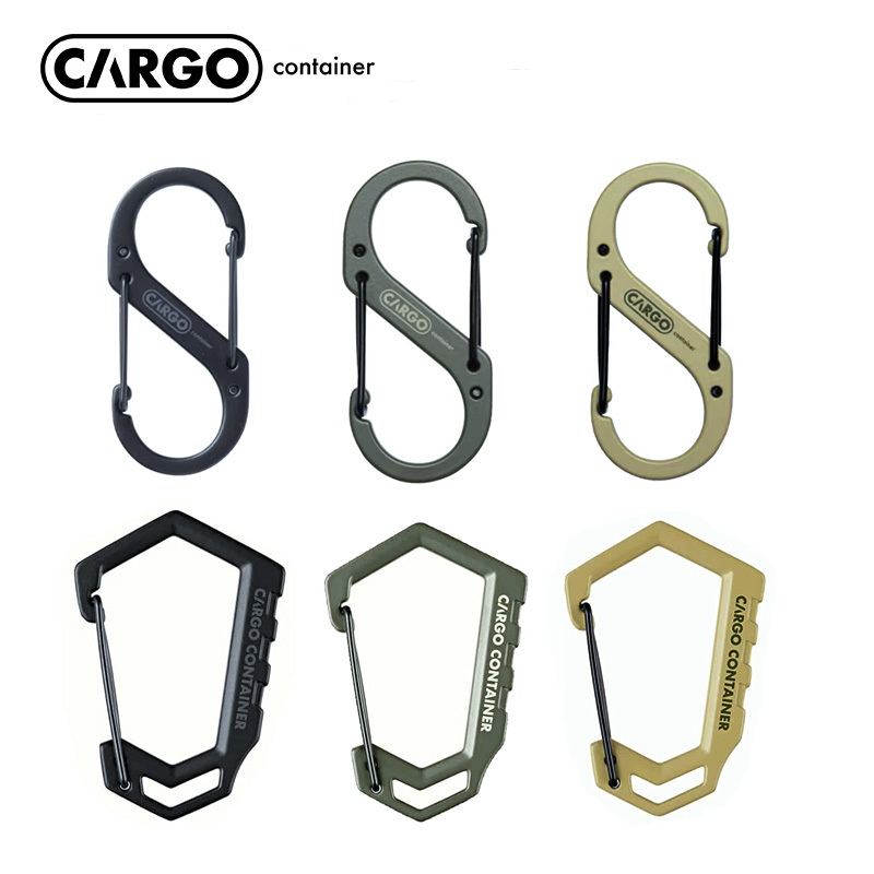 Cargo Korean Carabiner Outdoor Hook Backpack Hook Camping Figure-Eight Fixed Quick-Hook Climbing Double-Head Buckle Connector