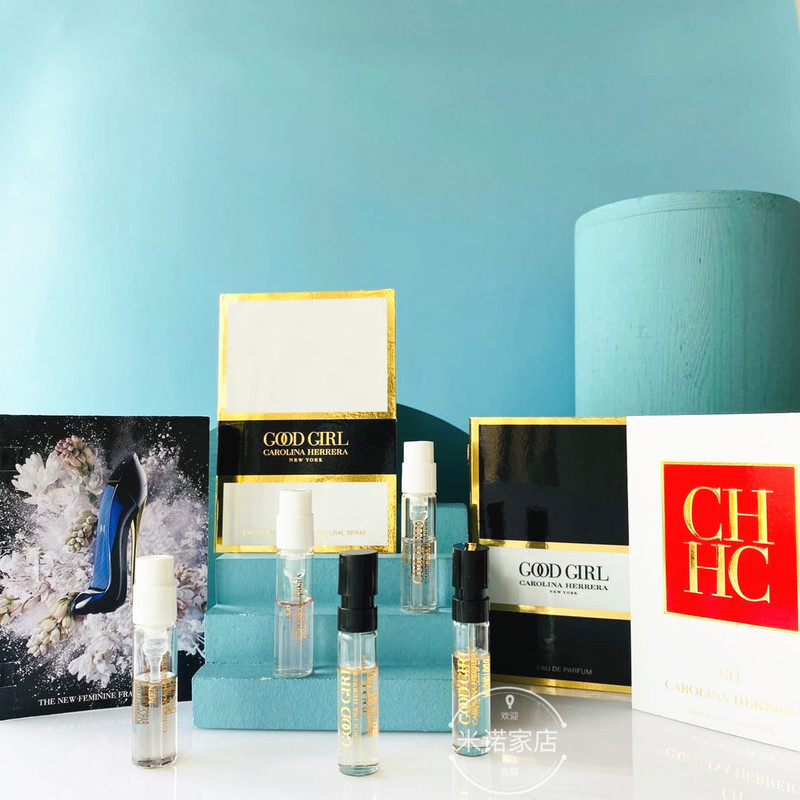 Original Authentic Carolina Perfume Sample Good Girl Unruly Queen High Heels Bad Boy Original Authentic Carolina Perfume Sample Good Girl Unruly Queen High Heels Bad Boy