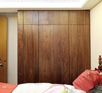 Tomorrow Beijing manufacturers customized white wax hard maple cherry black walnut pure wooden Nordic modern minimal Top Wardrobe