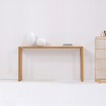 Tomorrow custom new Sino-Japanese white wax pear hedgehogan-black walnut all-solid wood meditation flat headline