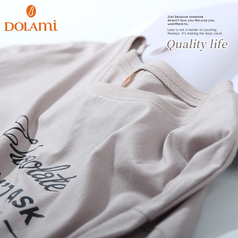 Pyjama pour femme en Coton à manches - Ref 2988640 Image 5