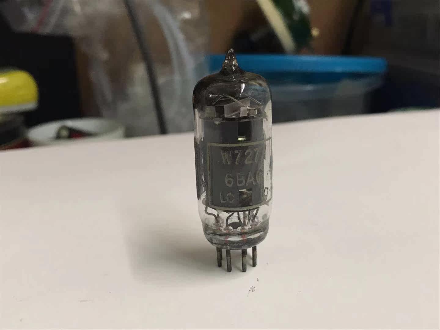 Early UK GEC 6BA6 = 6AU6 square ring bile duct collection tube