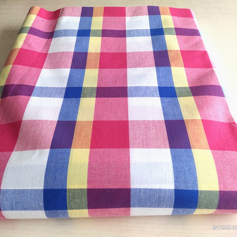 Old fashioned woven pure cotton color textured bedding in single bed cloth set to make single double bed single bed single sleeping single full cotton grid cloth