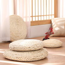 Grass Weave Bushel Corn Leather Woven Cushions Tatami on the ground Phay cushions Zen meditation Sitting Day Style Round Buscushion