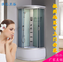 Special price wave billion bathroom overall high basin shower room with bathtub sauna room tempered glass sliding door partition bathroom