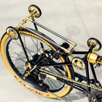 Fuyao TiParts is suitable for brompton Xiaobu folding bicycle accessories titanium alloy carbon fiber tail rack