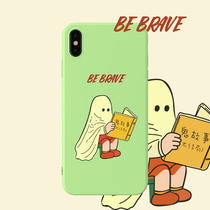 Suitable for Huawei p30 cartoon 11 cute xsmax Apple phone case iphonex all-inclusive soft shell 7 Green 8Plus