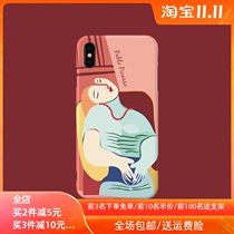 Applicable Mate30 oil painting Nova5 Apple XR phone case iPhone11 soft 78plus P30 Picasso