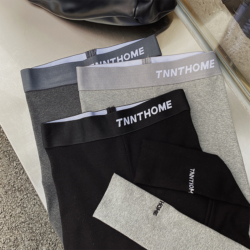 Xiao Nian custom high waist stretch pants women wear autumn and winter slim hip belly plus velvet padded shark pants