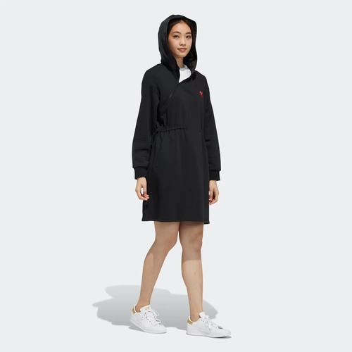 Adidas, спортивный лонгслив, платье, городской стиль