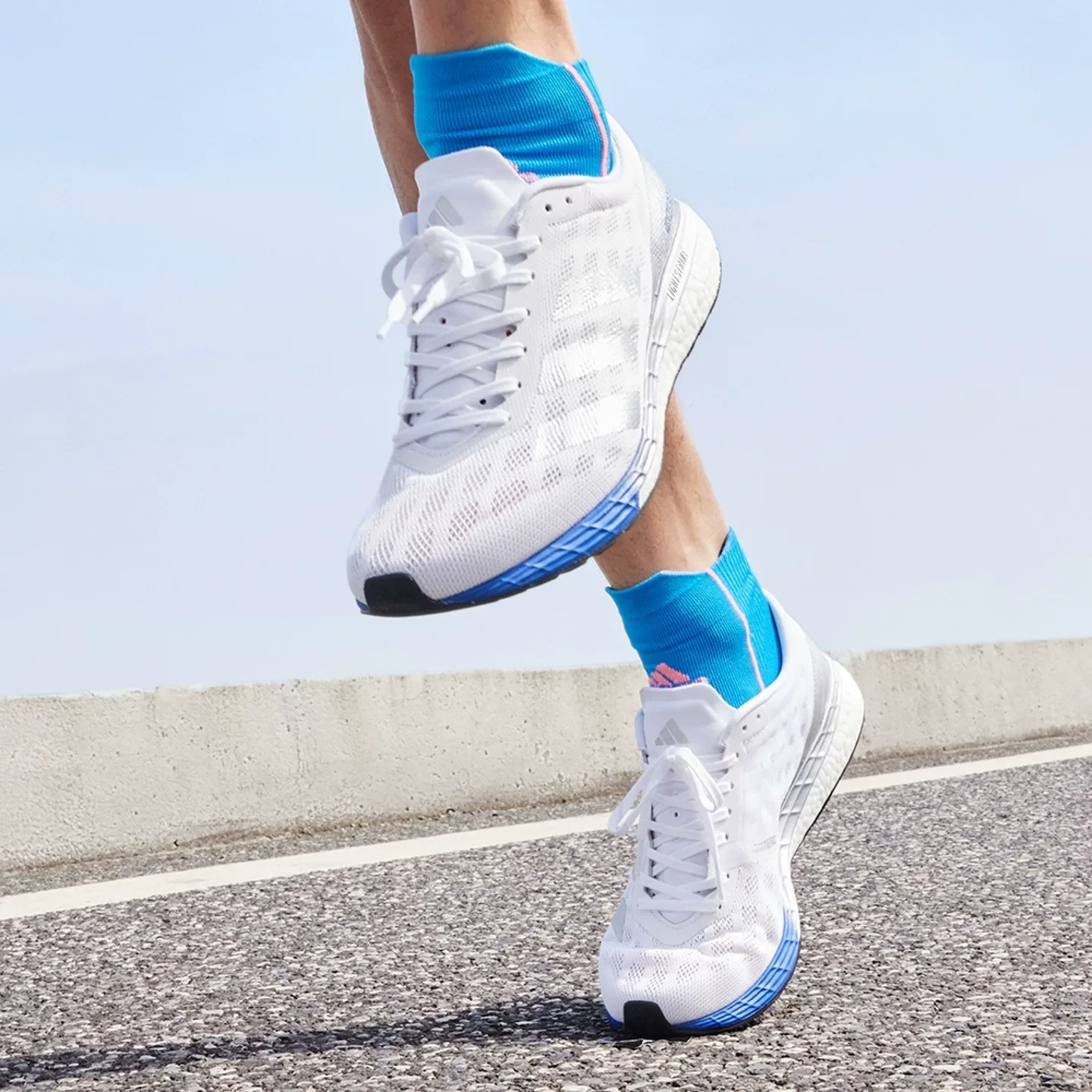 Adidas Adidas Adizero Boston 9 Boost профессиональные соревновательные тренировочные кроссовки мужские все сезоны марафон дорожные тренировки