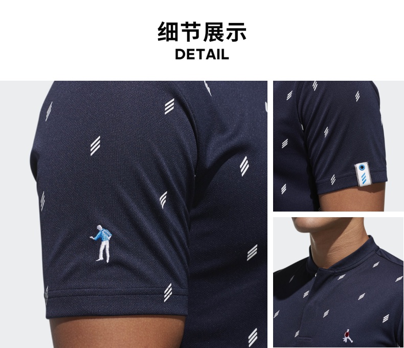 Adidas chính thức Adidas golf nam tay áo ngắn tay DJ3589 - Áo polo thể thao áo polo levis